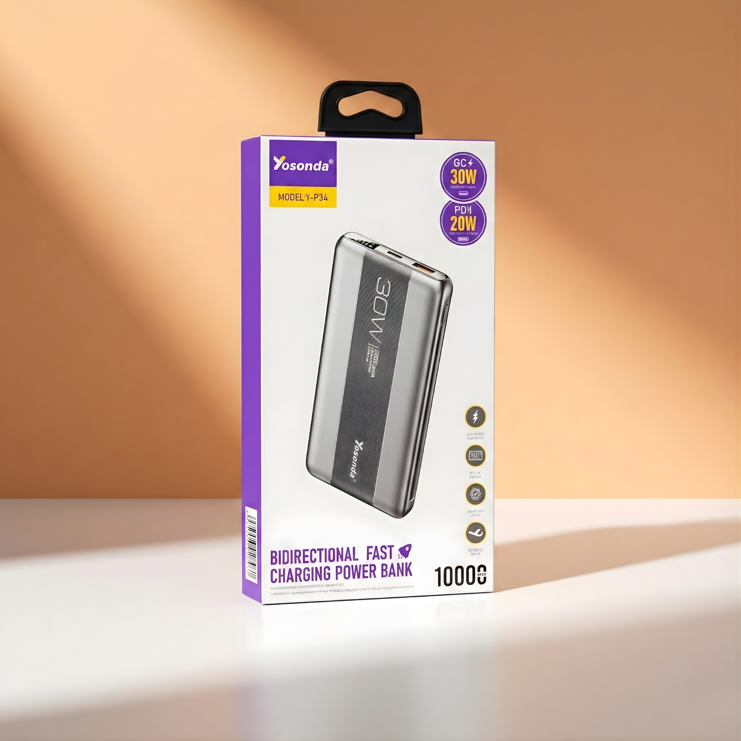 Yosonda 10000mAh 30W Super Fast Power Bank