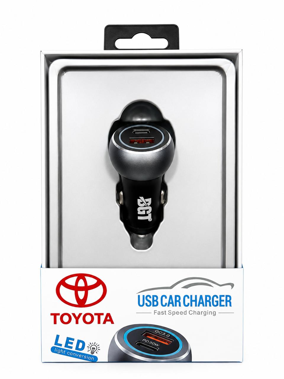 65W Dual-Port PD & USB Fast Car Charger - Honda, Toyota, Kia & Haval Edition