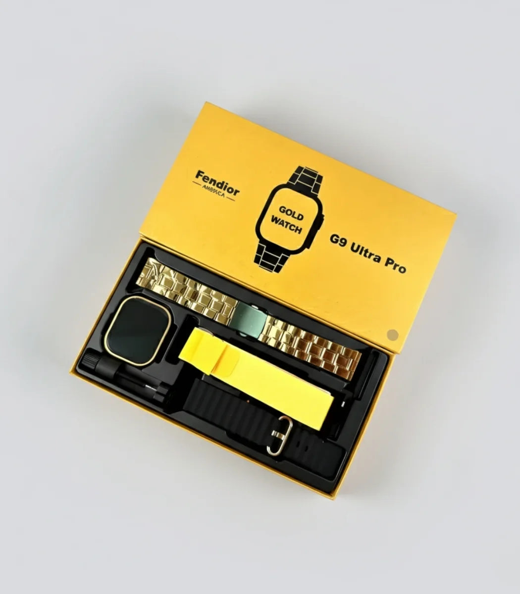 Fendior G9 Ultra Max Pro Smart Watch – Gold Edition