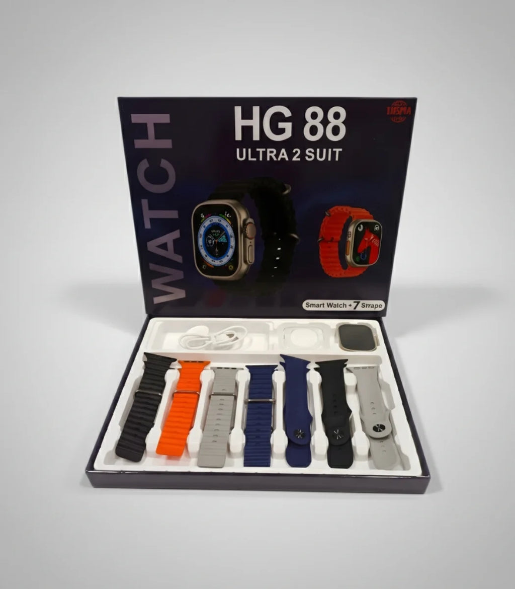 H88 Smart Watch – Bluetooth Calling (7 Straps Included)