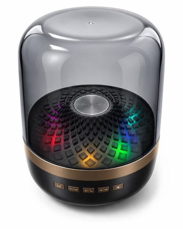 Big Diamond Smart LED Bluetooth Speaker – RGB Crystal Light Wireless Speaker