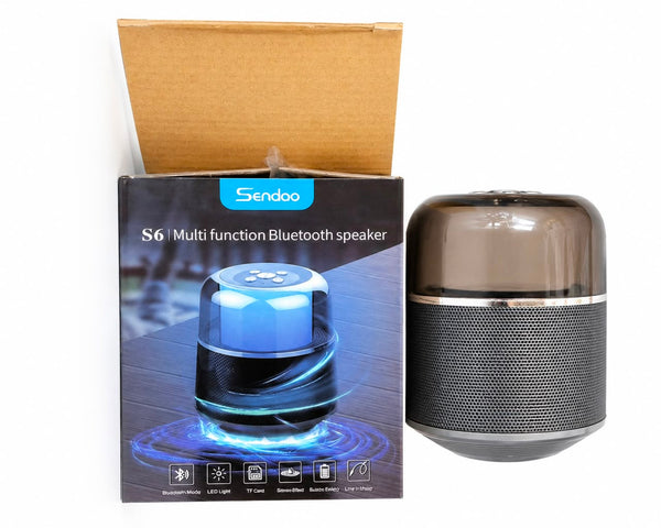Sendao S6 Portable Bluetooth Speaker with LED Light | TF Card & USB Support