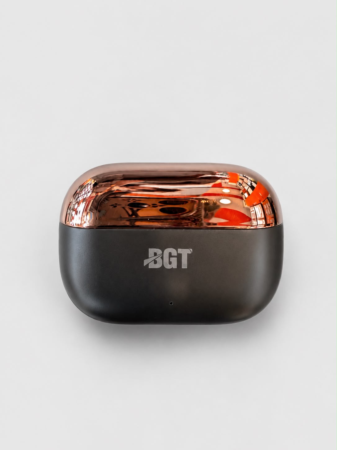 BGT Premio Wireless Earbuds – Bluetooth 5.3, ENC Noise Cancellation, 60H Playtime (Black/Rose Gold)