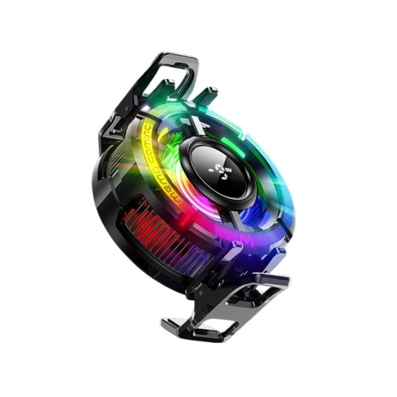 MEMO CX15 Magnetic Cooling Fan side view showing cooling fins and clip mount